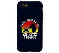 Mi piace il caffè Il mio cane e forse 3 Persone Carino Cani Amante Custodia per iPhone SE (2020) / 7/8