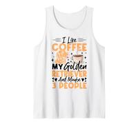 Mi Piace Il caffè Il Mio Golden Retriever e Forse 3 Persone Canotta