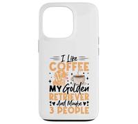 Mi piace il caffè il mio Golden Retriever e forse 3 persone Custodia per iPhone 13 Pro