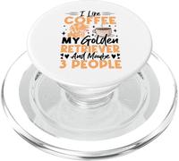 Mi piace il caffè il mio Golden Retriever e forse 3 persone PopSockets PopGrip per MagSafe