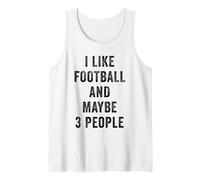 Mi Piace Il Calcio e Forse 3 Persone Divertente Giornata di Gioco di Calcio Canotta