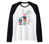 Mi Piace Il Compleanno del bevitore di teiera con Stampa Maglia con Maniche Raglan
