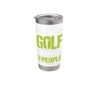 Mi piace il golf e forse 3 persone Bicchiere termico in acciaio inox doppia parete