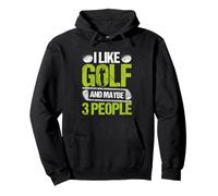 Mi Piace Il Golf e Forse 3 Persone Felpa con Cappuccio