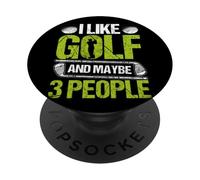 Mi piace il golf e forse 3 persone PopSockets PopGrip Adesivo