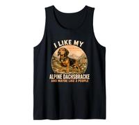 Mi Piace Il Mio Alpine Dachsbracke e Forse Come 3 Persone Umorismo Canotta