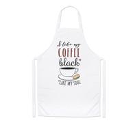 Mi Piace Il Mio Caffè Nero Come La Mia Anima Grembiule Da Cucina - Divertente