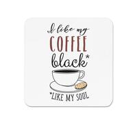 Mi Piace Il Mio Caffè Nero Come La Mia Anima Magnete Da Frigo - Divertente