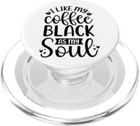 Mi piace il mio caffè nero come la mia anima PopSockets PopGrip per MagSafe