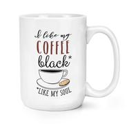 Mi Piace Il Mio Caffè Nero Come La Mia Anima Tazza Grande Da 15oz - Grande