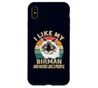 Mi piace il mio gatto birmano Retro Vintage Funny Cats Lovers Custodia per iPhone XS Max