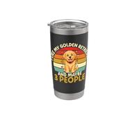 Mi piace il mio Golden Retriever e forse 3 Persone Divertente Bicchiere termico in acciaio inox doppia parete