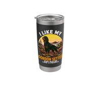 Mi piace il mio Gordon Setter e forse 3 Persone Introvert Dog Bicchiere termico in acciaio inox doppia parete