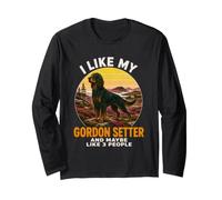 Mi Piace Il Mio Gordon Setter e Forse 3 Persone Introvert Dog Maglia a Manica