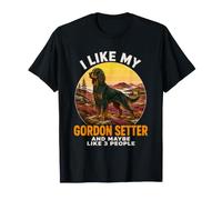 Mi Piace Il Mio Gordon Setter e Forse 3 Persone Introvert Dog Maglietta
