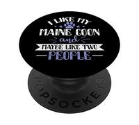Mi piace il mio Maine Coon e forse come due Persone PopSockets PopGrip Adesivo
