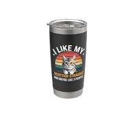 Mi piace il mio scozzese etero e forse 3 Persone Proprietario di un gatto Bicchiere termico in acciaio inox doppia parete