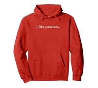 Mi Piace Il Pancreas Felpa con Cappuccio, Unisex per Adulti, Rosso, XXL