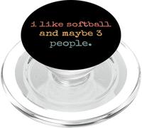 Mi piace il softball e forse 3 persone #25D16F PopSockets PopGrip per MagSafe