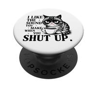 Mi piace il suono che fai, divertente gatto dicendo meme Coffee Cats PopSockets PopGrip Adesivo