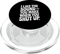 Mi piace il suono che fai quando stai zitto divertente PopSockets PopGrip per MagSafe