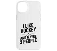 Mi piace l"hockey e forse 3 Persone Divertente Fan Custodia per iPhone 14 Plus