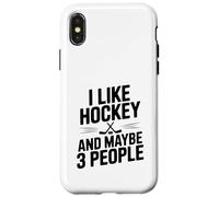 Mi piace l"hockey e forse 3 Persone Divertente Fan Custodia per iPhone X/XS