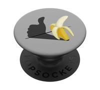 Mi piace la banana ottimista Pop-Art PopSockets PopGrip Adesivo
