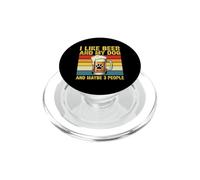 Mi piace la birra e il mio cane e forse 3 persone PopSockets PopGrip per MagSafe