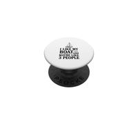 Mi piace la mia barca e forse 3 persone PopSockets PopGrip Adesivo