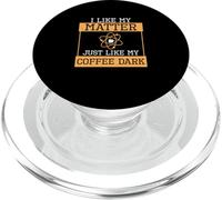Mi piace la mia materia proprio come il mio caffè scuro Un astrofisico PopSockets PopGrip per MagSafe