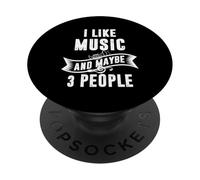 Mi piace la musica e forse 3 persone PopSockets PopGrip Adesivo
