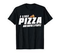 Mi Piace LA Pizza E Forse 3 Persone Gli Amanti della Pizza Maglietta