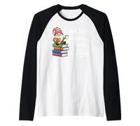 Mi piace leggere libri e gnomi Maglia con Maniche Raglan