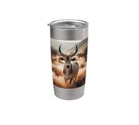 Mi piace molto Brahman Brahmin Bull Bovini Zebu Mucca Bicchiere termico in acciaio inox doppia parete