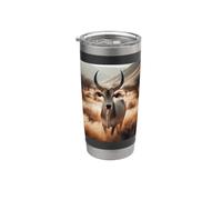 Mi piace molto Brahman Brahmin Bull Bovini Zebu Mucca Bicchiere termico in acciaio inox doppia parete