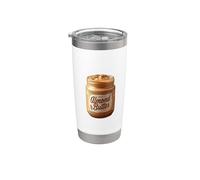 Mi piace molto burro di mandorle Snack Proteine Vegano Vegetariano Bicchiere termico in acciaio inox doppia parete