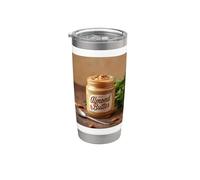 Mi piace molto burro di mandorle Snack Proteine Vegano Vegetariano Bicchiere termico in acciaio inox doppia parete