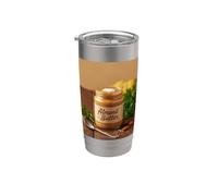 Mi piace molto burro di mandorle Snack Proteine Vegano Vegetariano Bicchiere termico in acciaio inox doppia parete