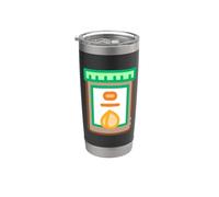 Mi piace molto burro di mandorle Snack Proteine Vegano Vegetariano Bicchiere termico in acciaio inox doppia parete