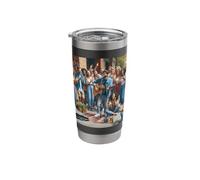 Mi piace molto Busking Busker Street Performer Bicchiere termico in acciaio inox doppia parete