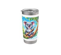 Mi piace molto Didgeridoo - Musica Koala indigena aborigena Bicchiere termico in acciaio inox doppia parete