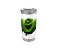 Mi piace molto Green Tree Pythons Python Bicchiere termico in acciaio inox doppia parete