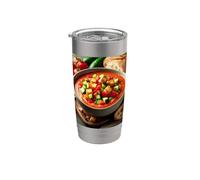 Mi piace molto il Gazpacho zuppa fredda e bevande Spagna Portogallo Bicchiere termico in acciaio inox doppia parete