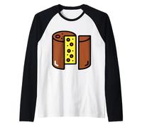 Mi Piace Molto Il panettone Dolce Italiano Maglia con Maniche Raglan