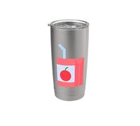 Mi piace molto il succo di ciliegia Bicchiere termico in acciaio inox doppia parete
