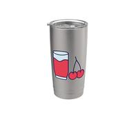 Mi piace molto il succo di ciliegia Bicchiere termico in acciaio inox doppia parete
