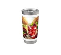 Mi piace molto il succo di ciliegia Bicchiere termico in acciaio inox doppia parete