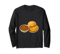 Mi Piace Molto la Cucina Indiana Chole Bhature Maglia a Manica