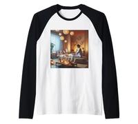 Mi Piace Molto l'agopuntura della moxibustione Maglia con Maniche Raglan